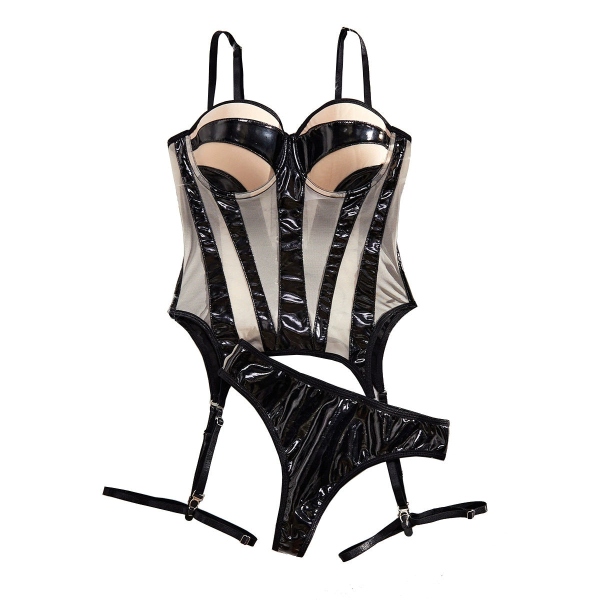 Sexy Mesh Push-Up Lingerie Set