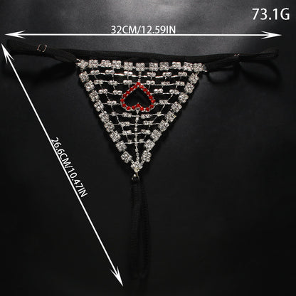 Diamond heart-shaped underpants