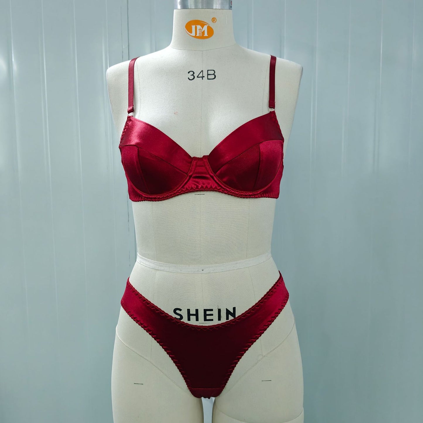 Elegant Satin Bra and Underwear Set