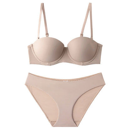 Women's Strapless Push-Up Bra Set