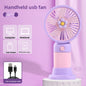 Portable USB rechargeable handheld desk fan