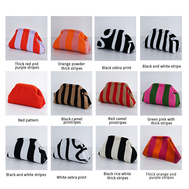 Ladies' striped beach bag