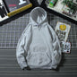 Fleece-Lined Solid Color Pullover Hoodie